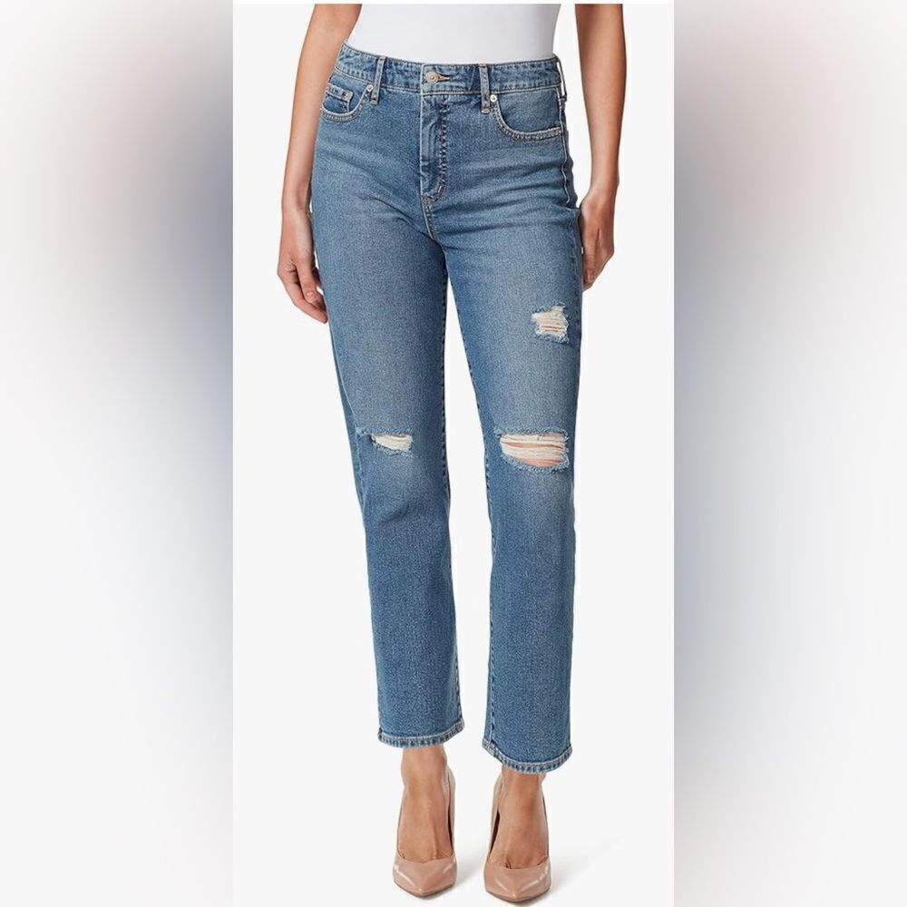 Jessica Simpson Womens Spotlight Denim Straight Leg Jeans Size 31 On the Run